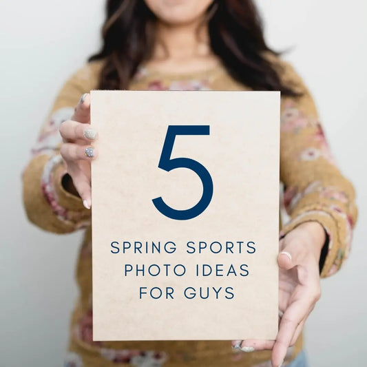 5 Spring Senior Sports Photo Ideas (Boys Edition) | Collage and Wood