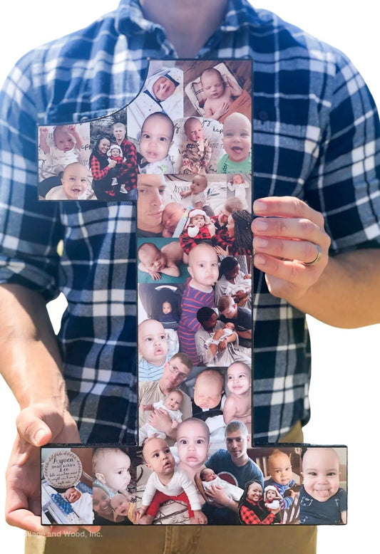 Photo Gift Ideas | The Perfect First Birthday Gift! | Collage and Wood