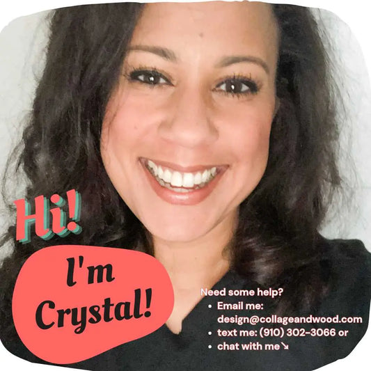 Do you need some help? Email me, Crystal Waddell or text me (or chat with me!) I'd be happy to answer any question you have!
