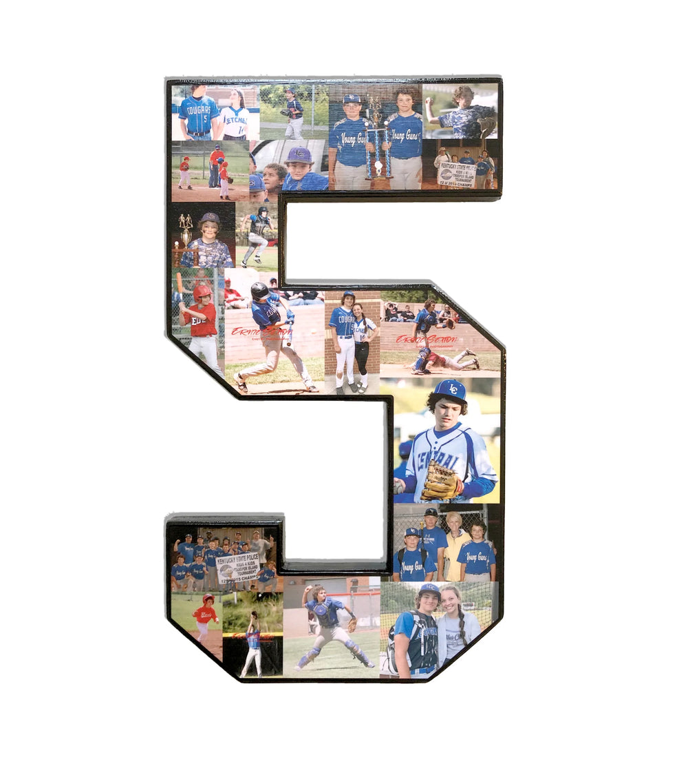 12 inch baseball collage from Collageandwood.com.