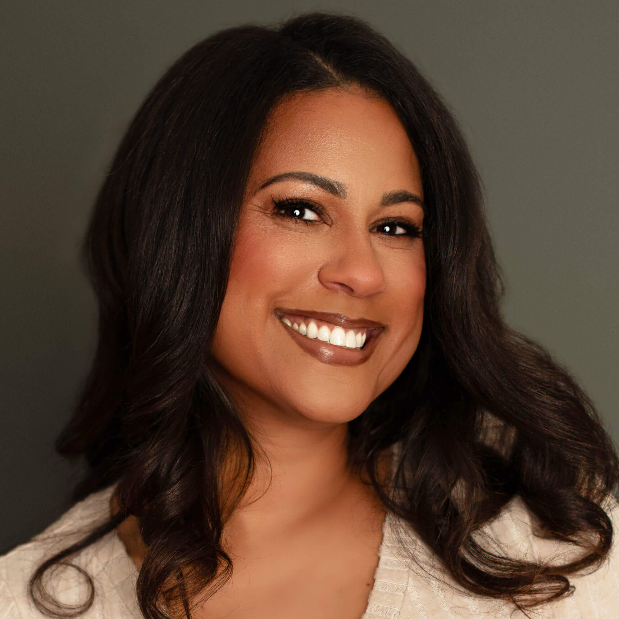 Crystal Waddell headshot, smiling face.