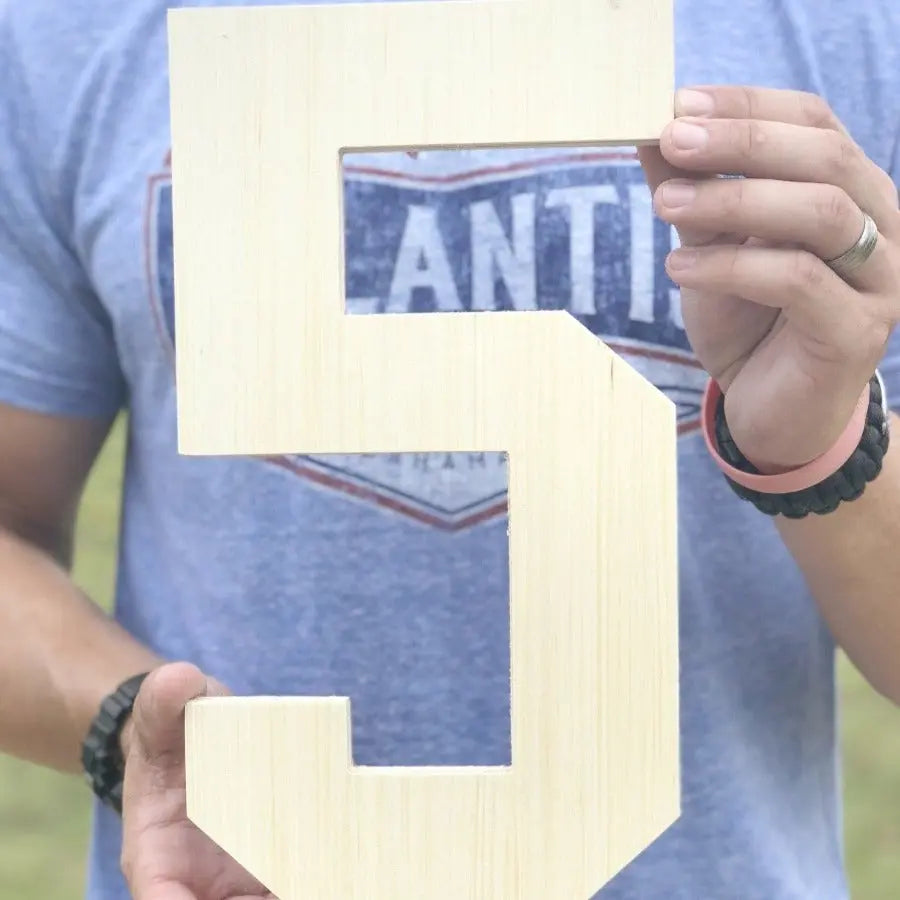 wooden number 5