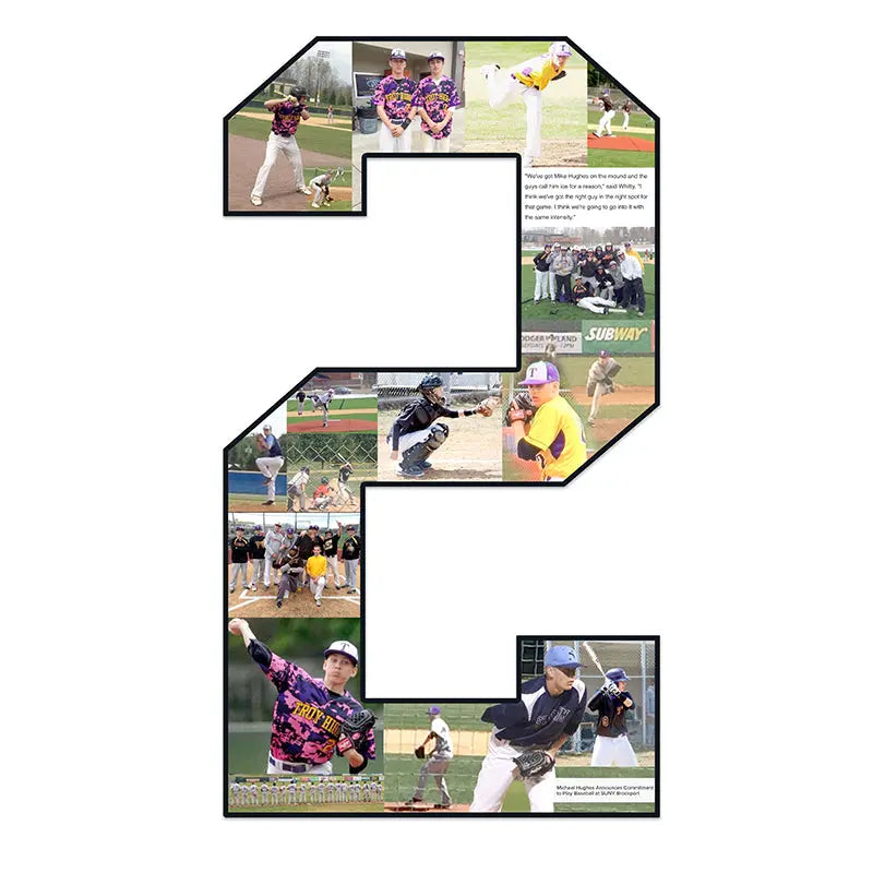 ideas for baseball senior night: Photo Number collage #2