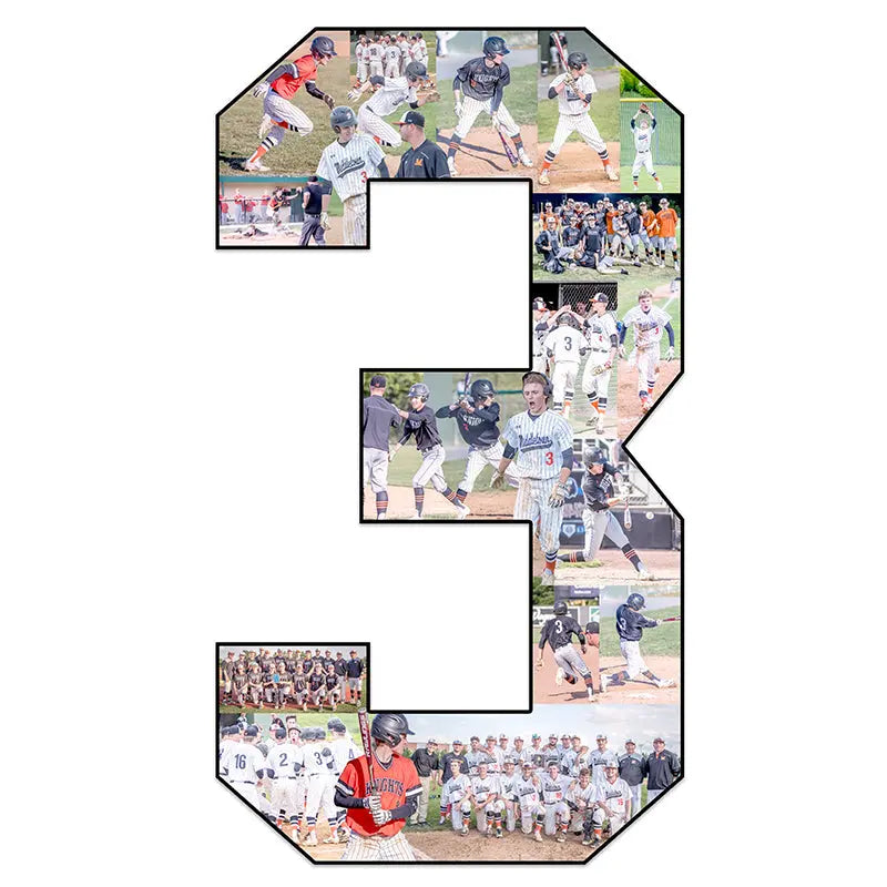 baseball senior night collage number 3