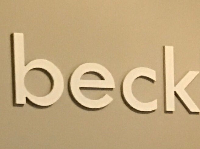nursery wall letters four letters: beck.
