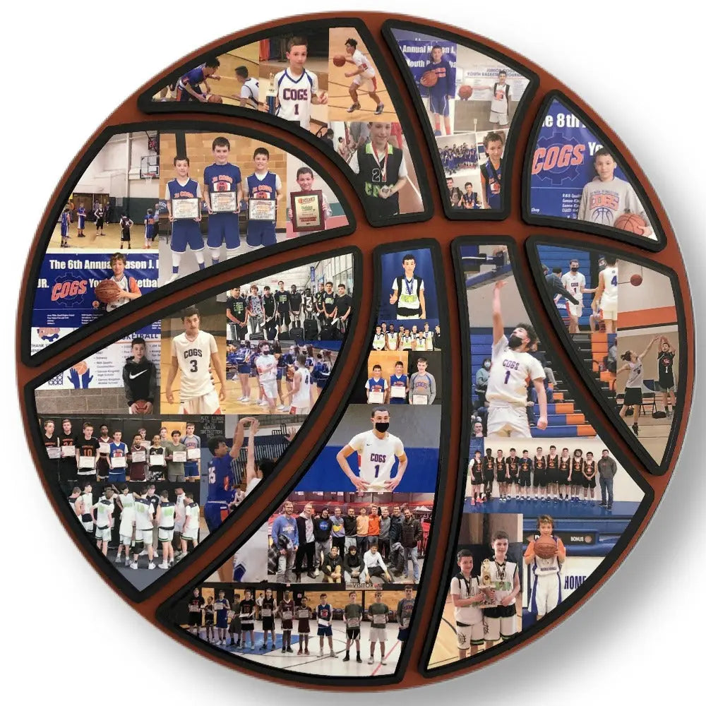 basketball collage gift for basketball senior night