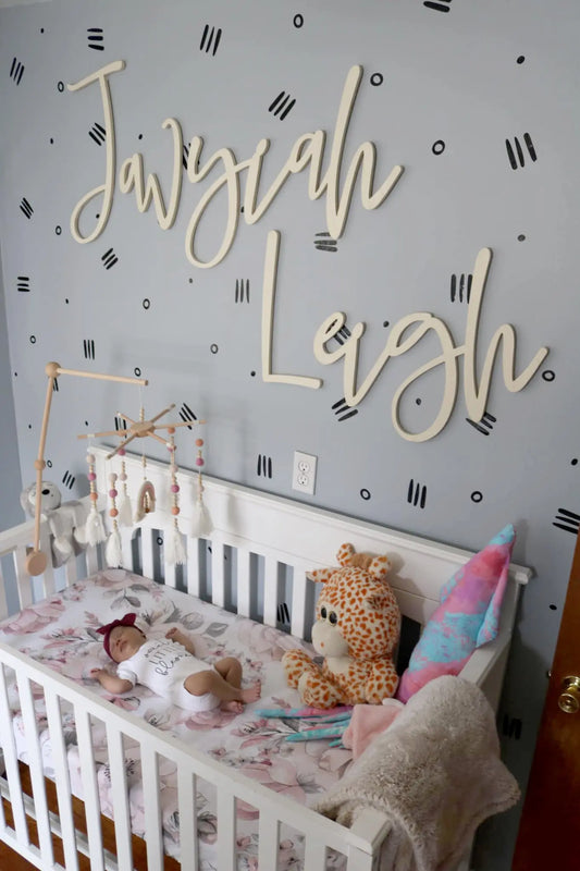 Jayviah Leigh nursery wall letters.