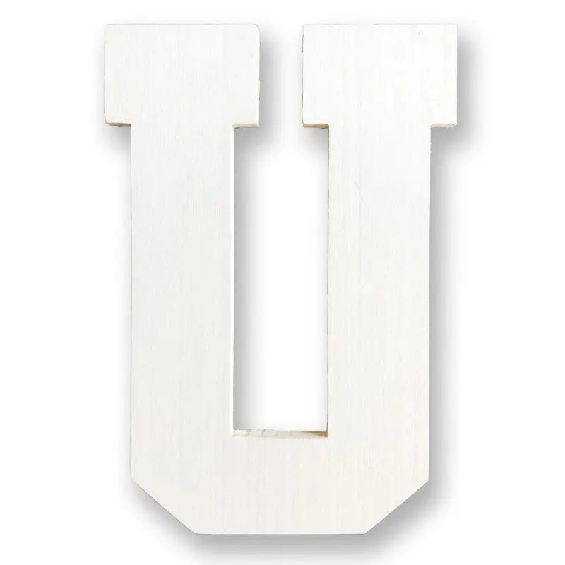 wooden letter u