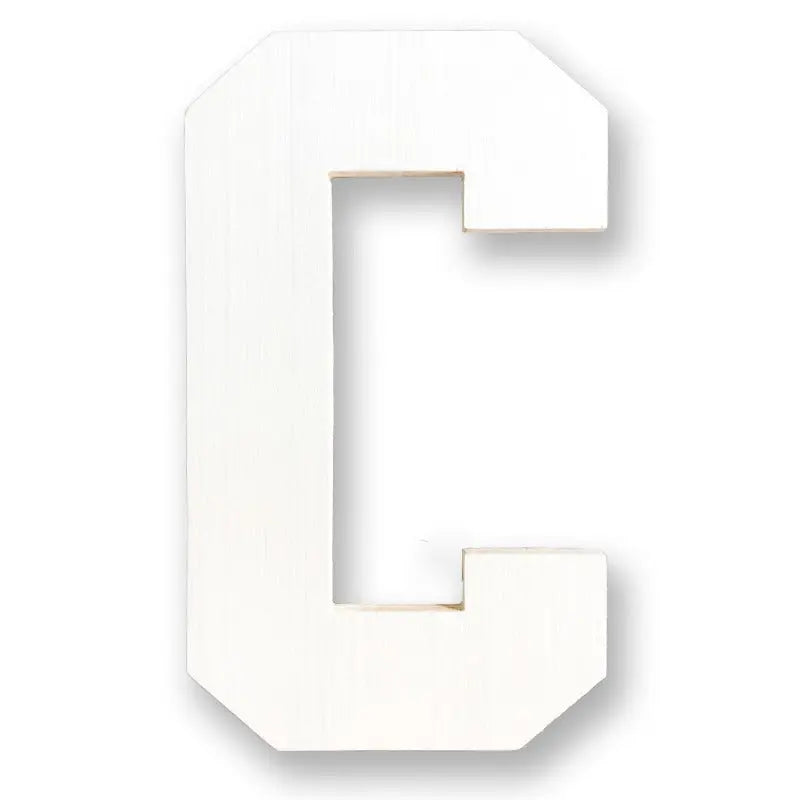 giant wooden letter c