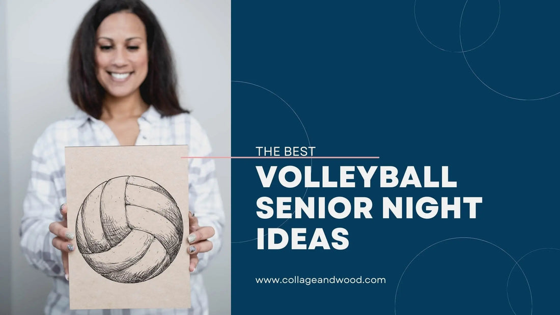 3 Simple Steps to An Unforgettable Volleyball Senior Night Gift | Collage and Wood