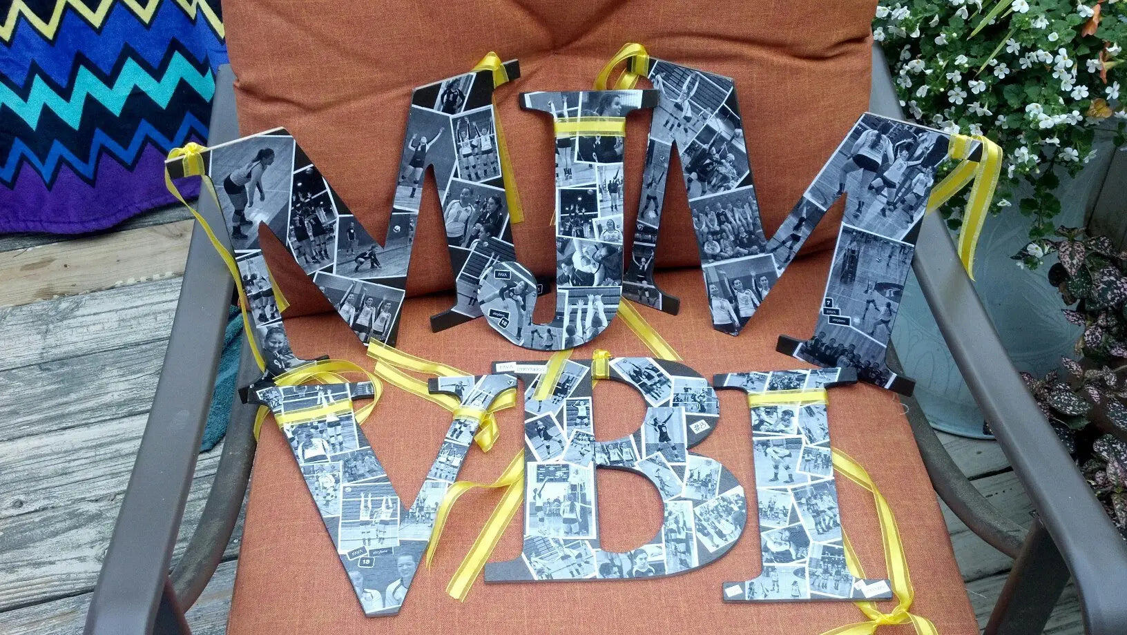 Photo Collage Letters: An Amazing Gift For Your Child on Senior Night | Collage and Wood