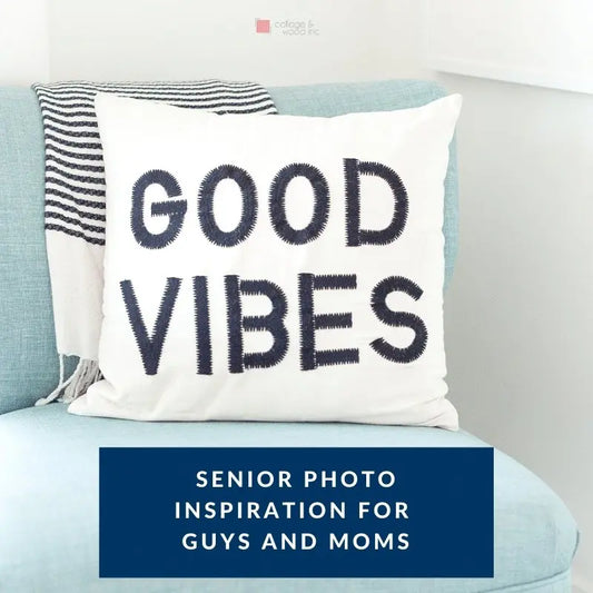 Photo Shoot Ideas for Guys and Moms | 2022 Senior Photo Props | Collage and Wood | Collage and Wood