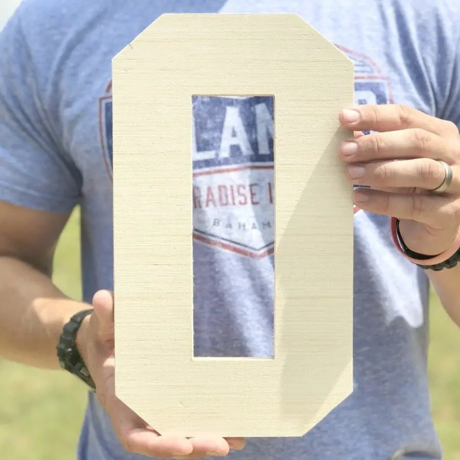 Wooden Number 0 | Large Wooden Numbers | Collage and Wood - collageandwood