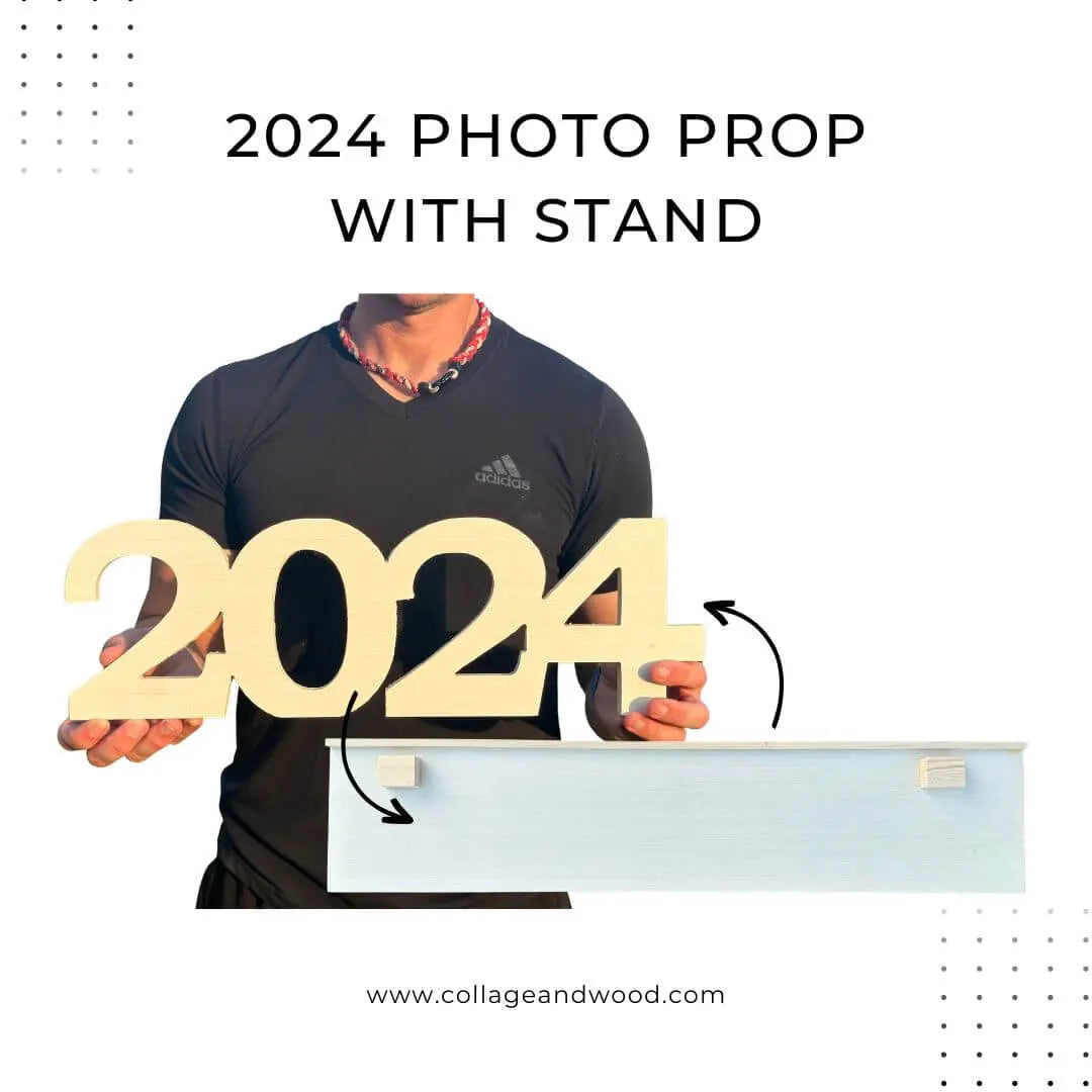 2024 senior photo prop with stand! Freestanding wooden props!