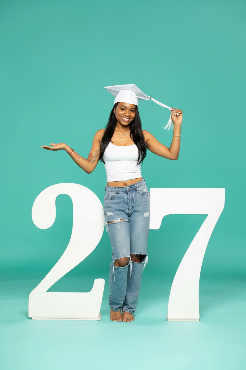 2027 Graduation Floor Props