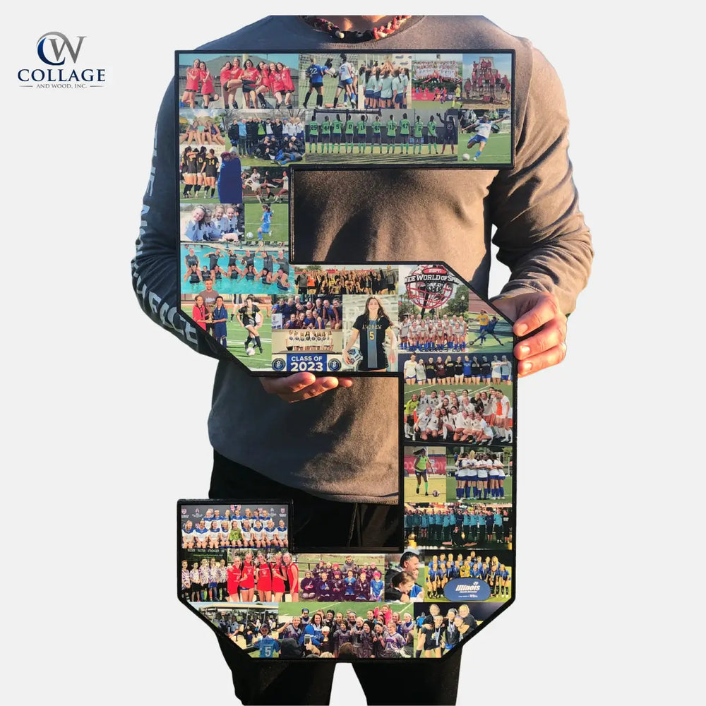 Identity Series: Soccer Senior Night Gifts from collageandwood.com.