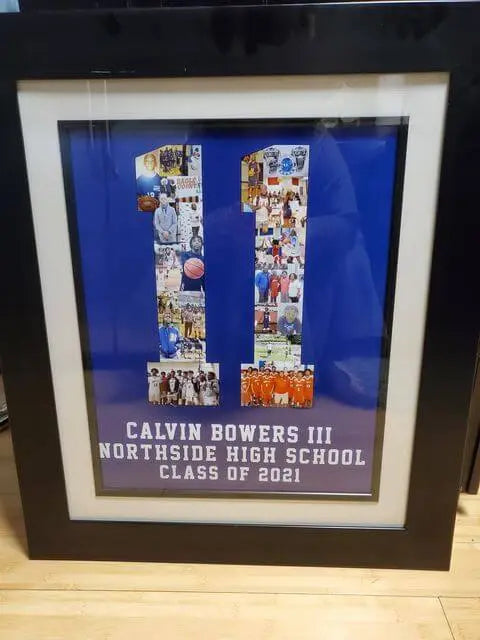 Basketball Posters Ideas | "This poster was envied at my son’s senior night!" collageandwood