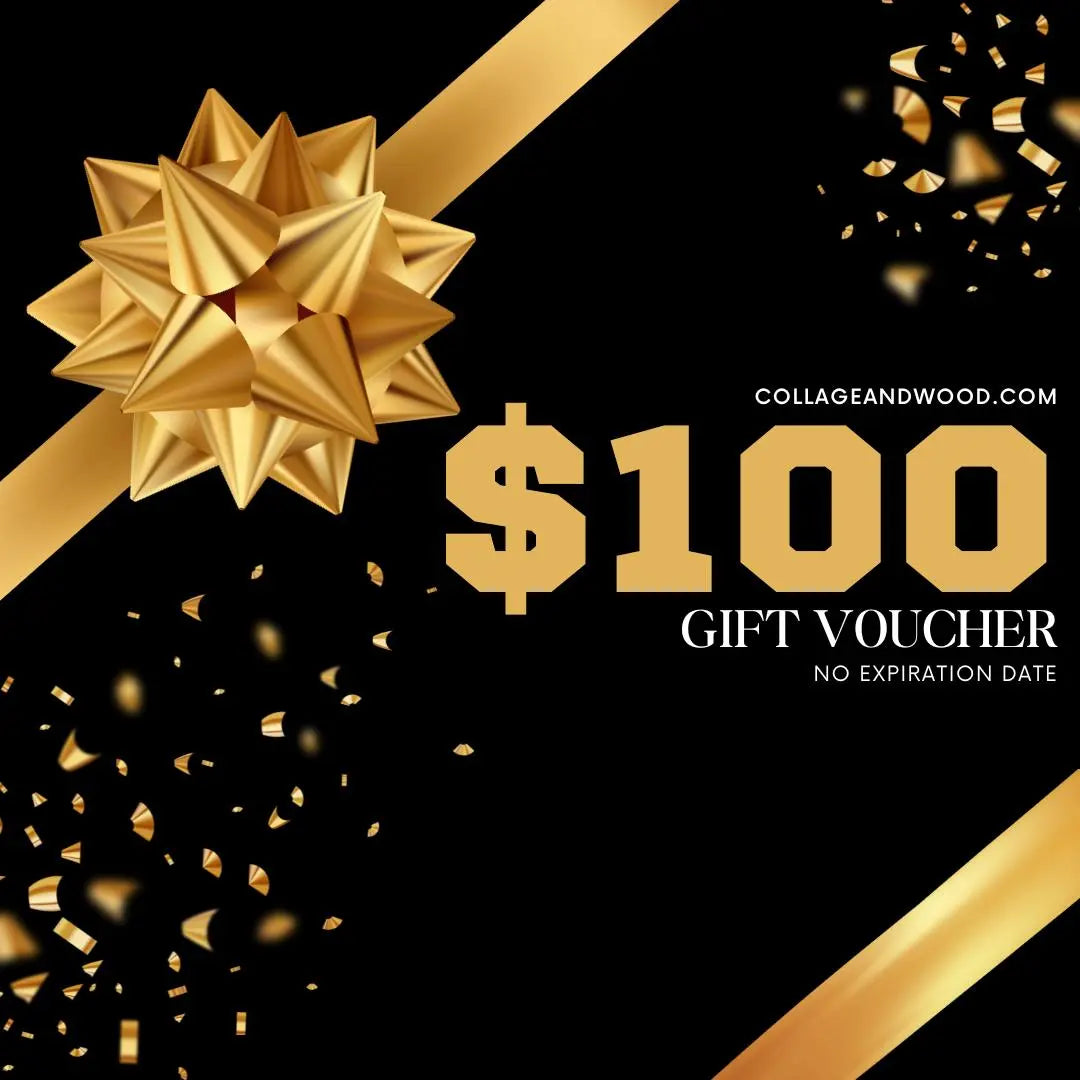 Collage and Wood Gift Card | The Perfect Sports Gift Card Collage and Wood