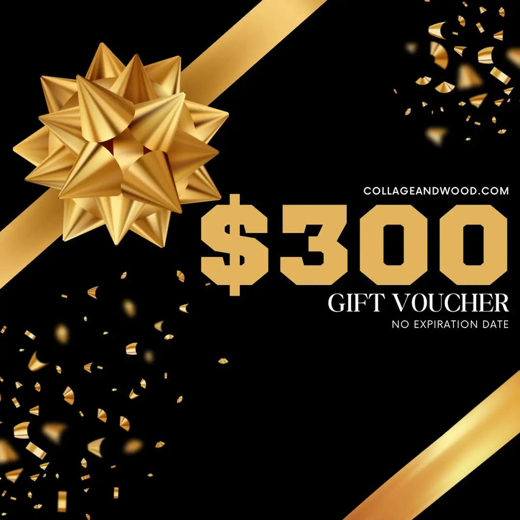 Collage and Wood Gift Card | The Perfect Sports Gift Card Collage and Wood