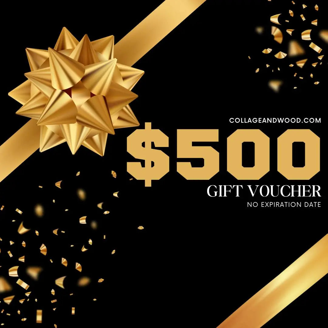 Collage and Wood Gift Card | The Perfect Sports Gift Card Collage and Wood