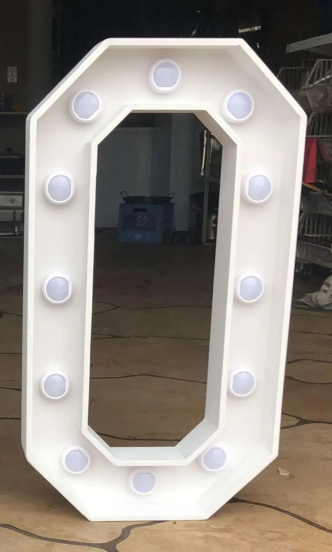 Marquee Light Up Number Zero | Marquee Numbers With Lights | NC collageandwood