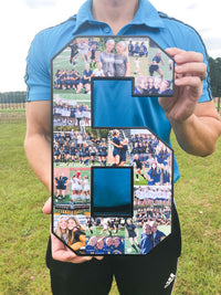 15 inch #6 soccer collage from CollageandWood.com!