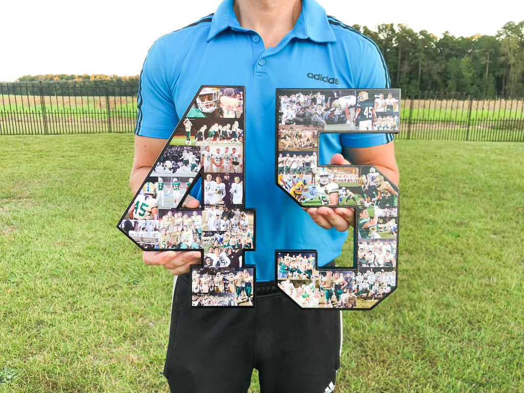 45 football collage