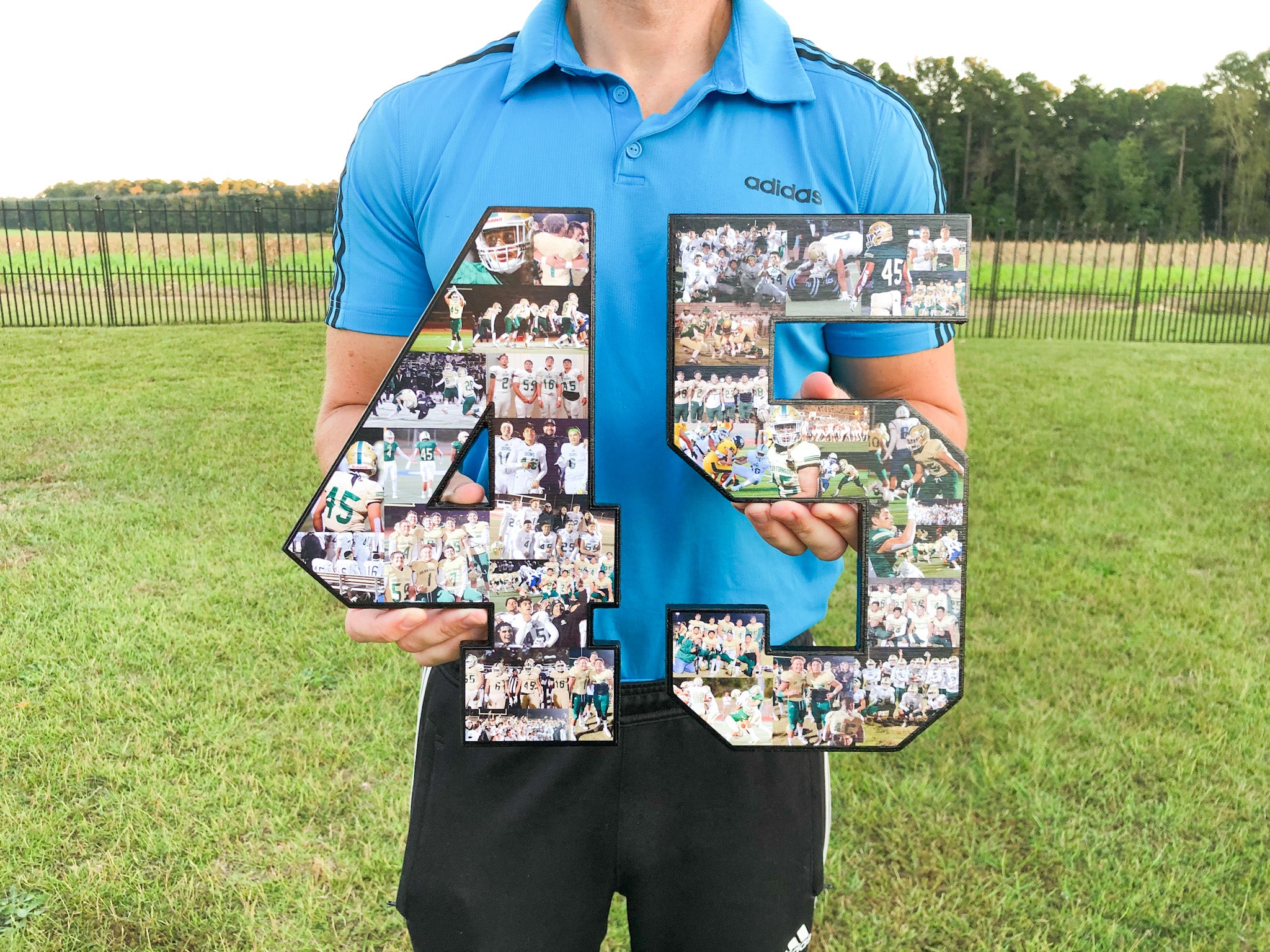 45 football collage