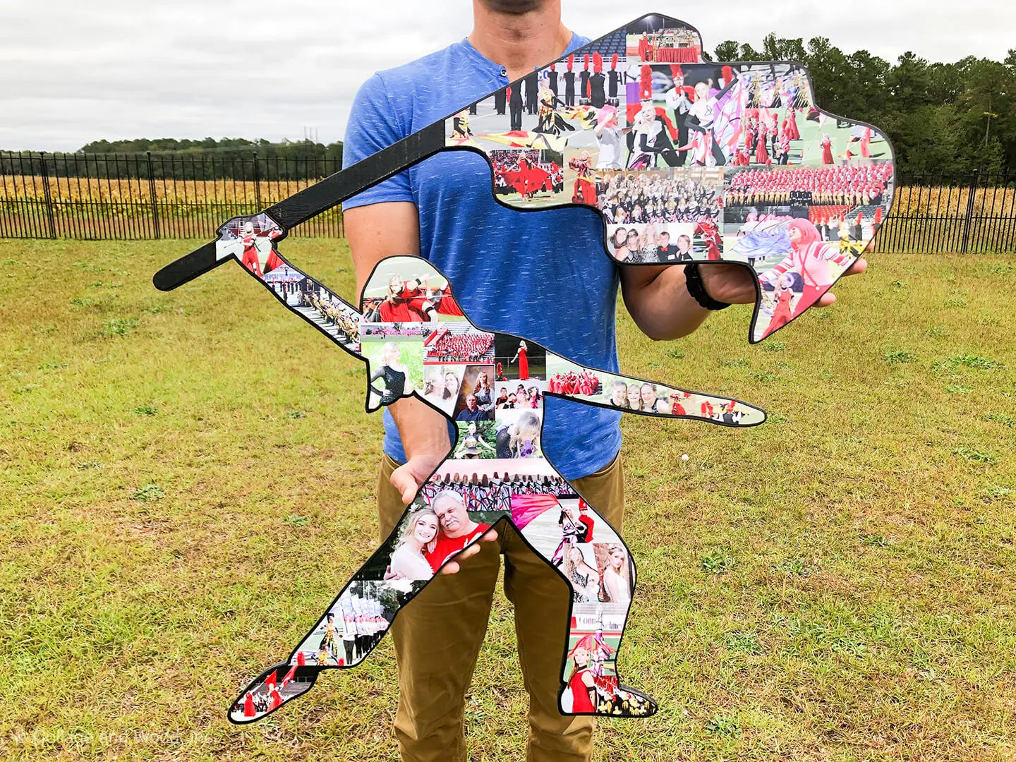 24 inch Color Guard Gifts | DIY Ideas For Senior Night – Collage and Wood