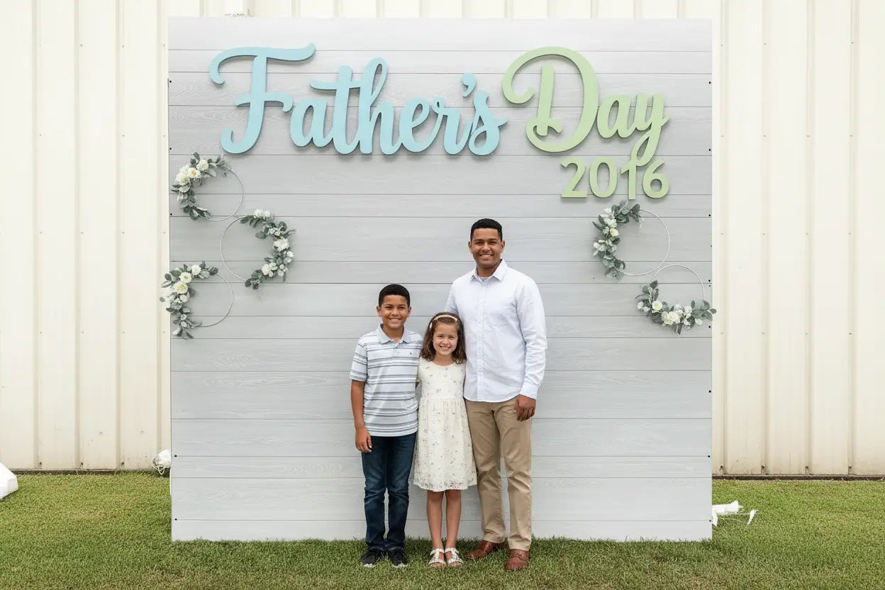 Father's Day Photo Backdrop Letters | "Perfect Family Photos!"