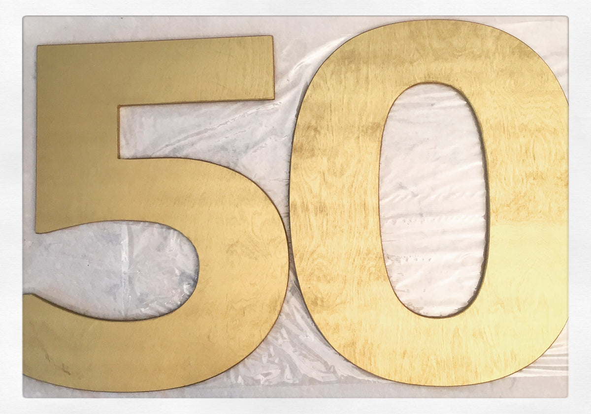 Painted Birthday Numbers | Party Decor