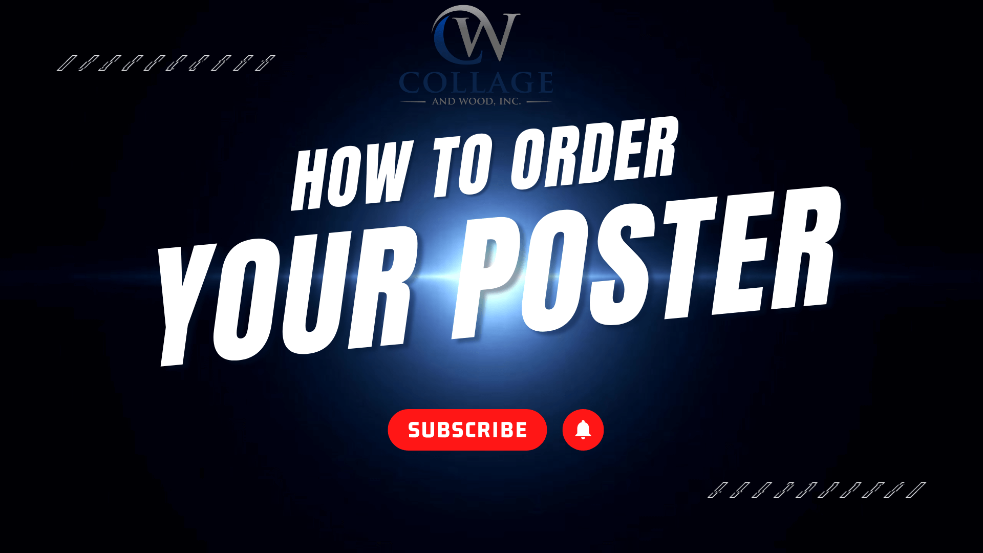 Load video: How the ordering the posters from collage and wood works.