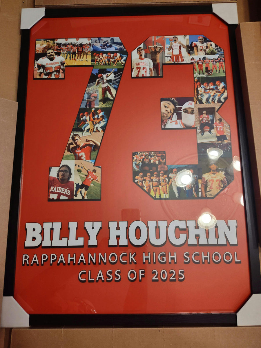 Customer photo of a senior day photo collage poster