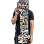 Number 1–shaped photo collage for beach volleyball players, indoor volleyball players, and teammates wearing volleyball shoes, perfect as a personalized volleyball gift.