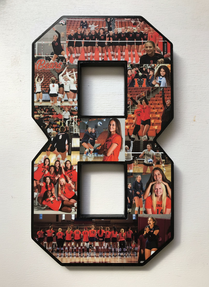 Volleyball Collage For #8 from CollageandWood.com