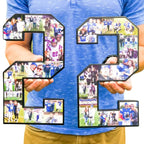 12 inch #22 football gift for senior Night - collageandwood