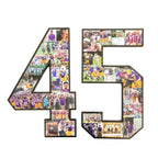Football Sports Collage for Elite Senior Athlete #45 12 inches. - collageandwood