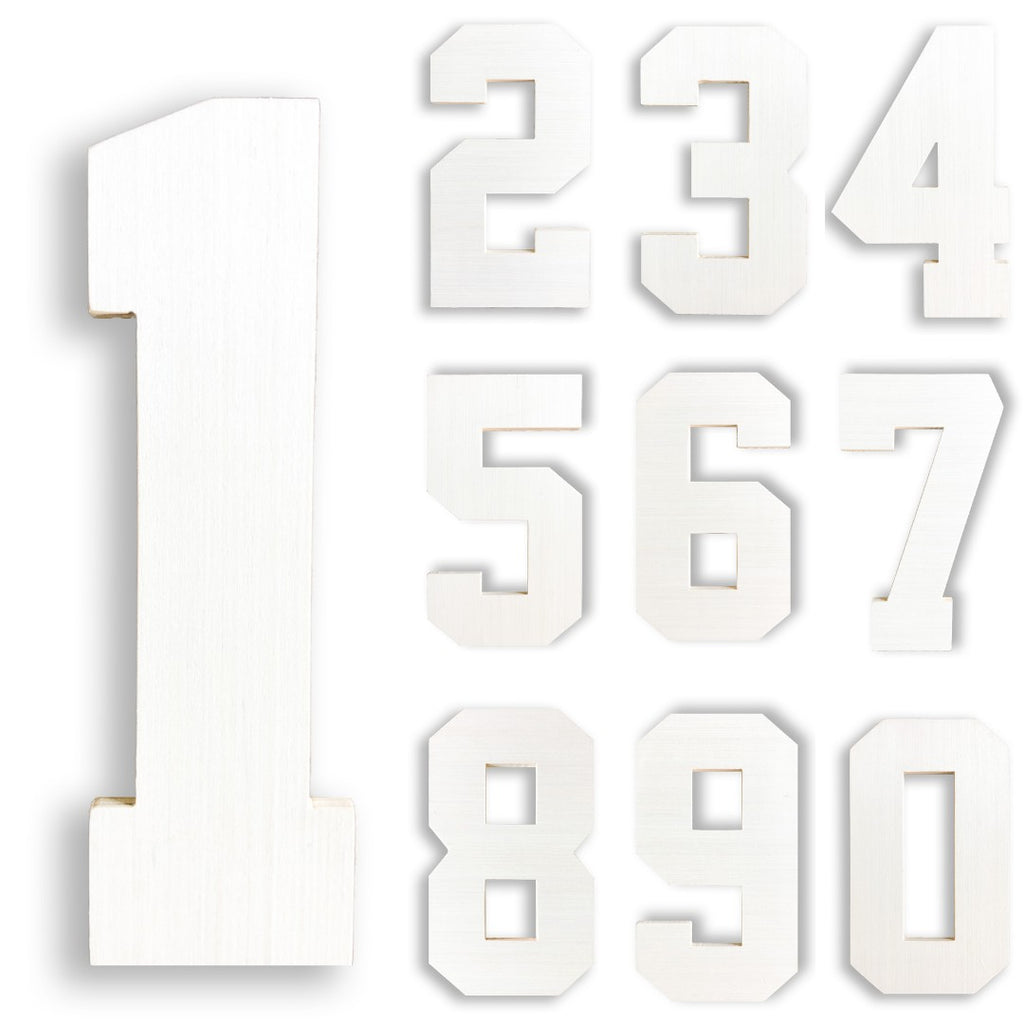 Giant Wooden Number Set From CollageandWood.com 0-9