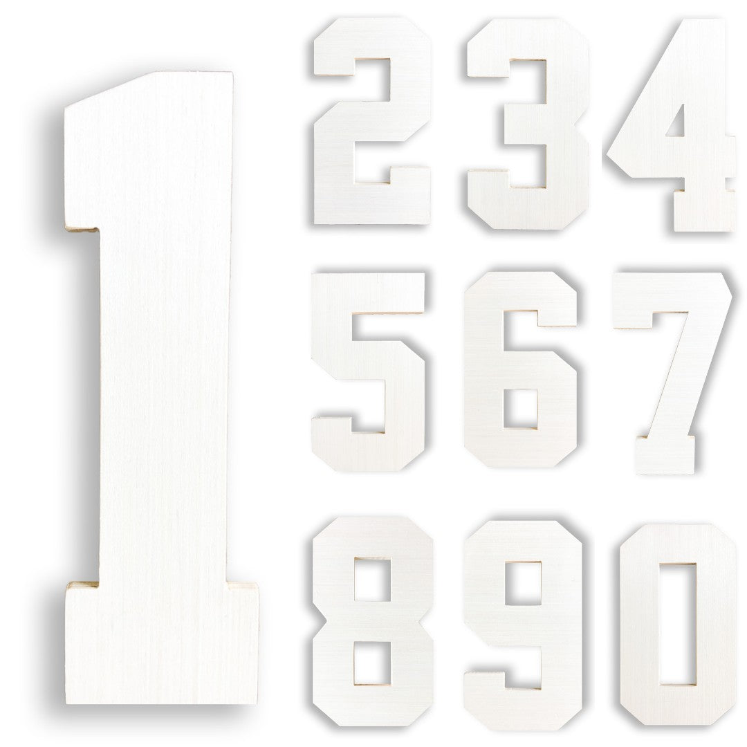 Giant Wooden Number Set From CollageandWood.com 0-9