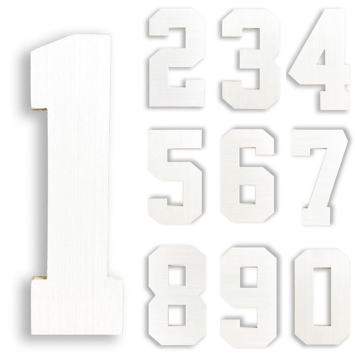 Giant Wooden Number Set From CollageandWood.com 0-9