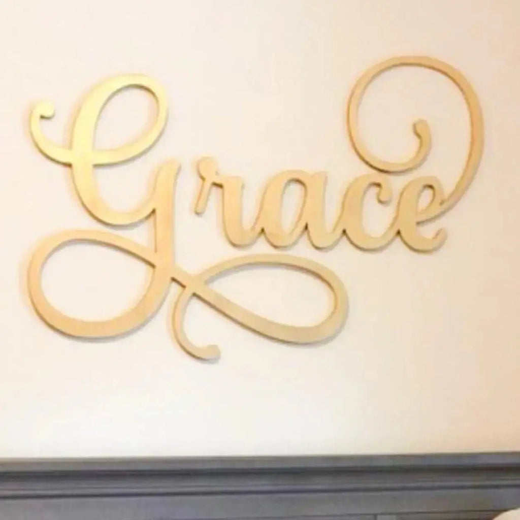 Grace Fancy Wall Lettering for wall.