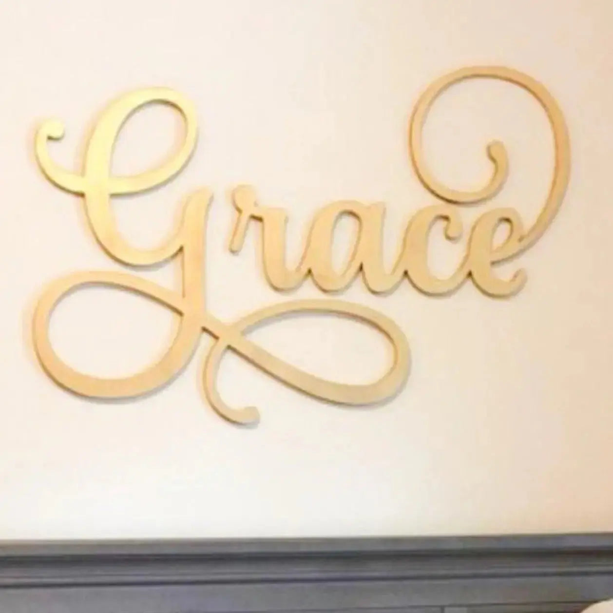 Grace Fancy Wall Lettering for wall.