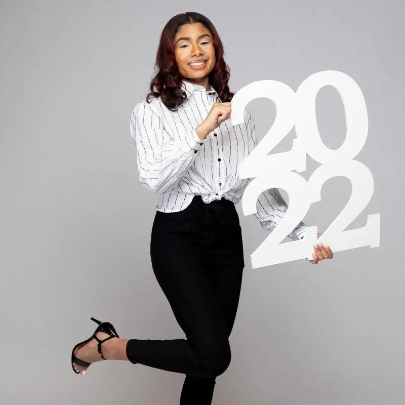 Graduation Photo Props | Stacked 2022 - Collage and Wood