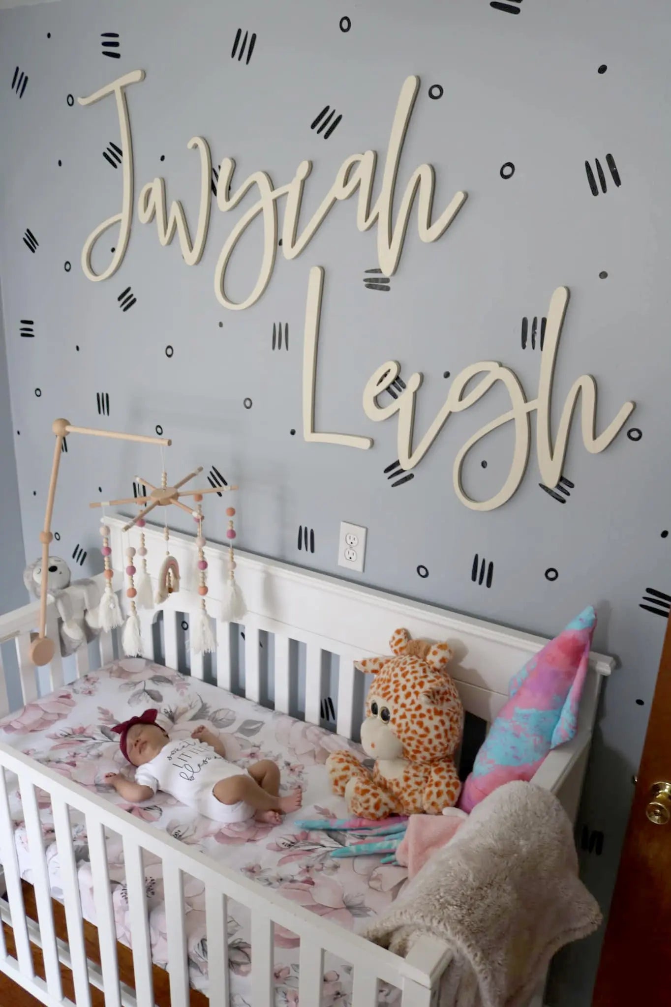 Jayviah Leigh nursery wall letters.