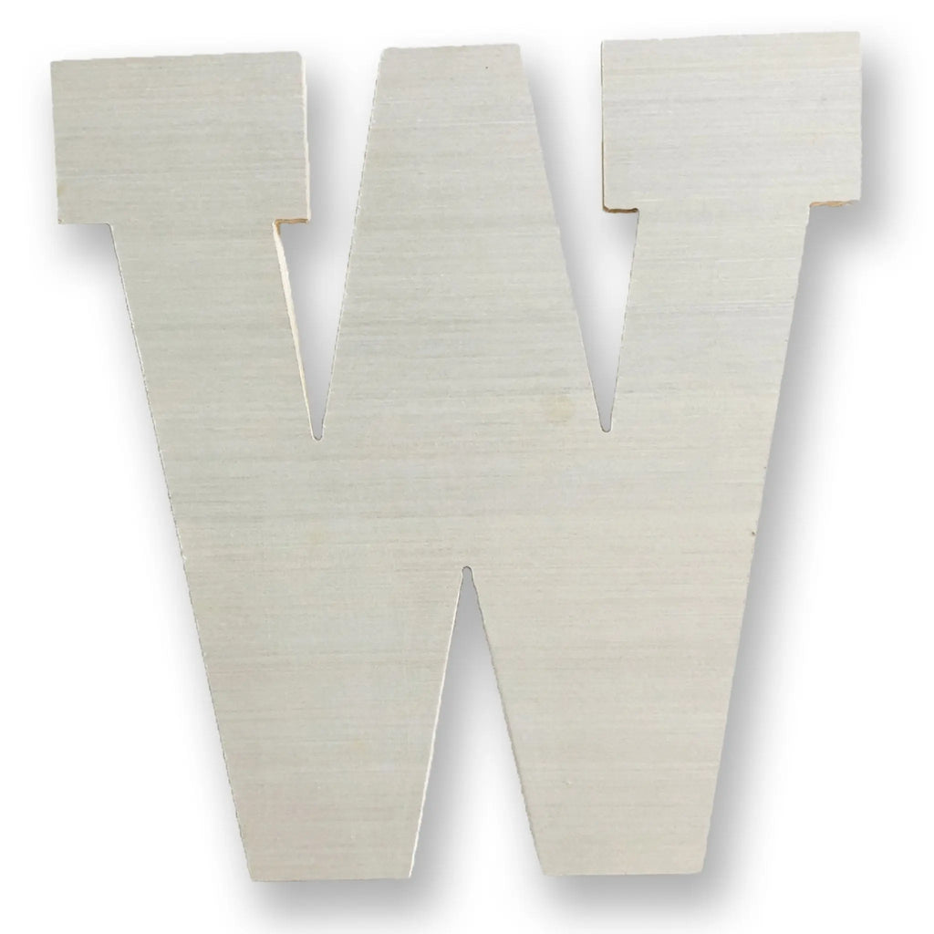 Large Wooden Letter W | Large Letter W Wall Decor - collageandwood