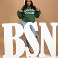 Nurse Graduation Picture Props | BSN Graduation Party Ideas - Collage and Wood