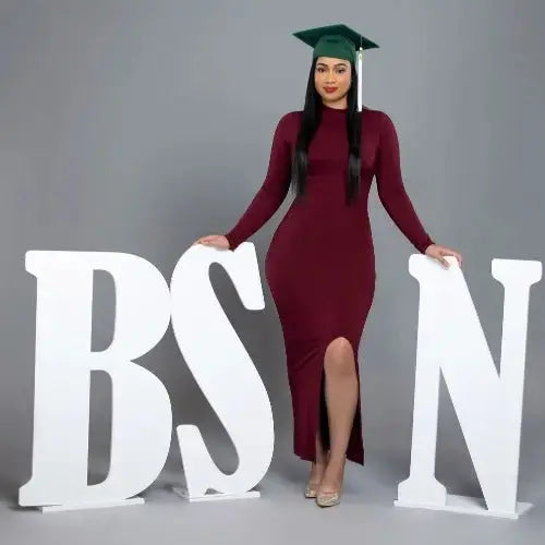 Nurse Graduation Picture Props | BSN Graduation Party Ideas - Collage and Wood