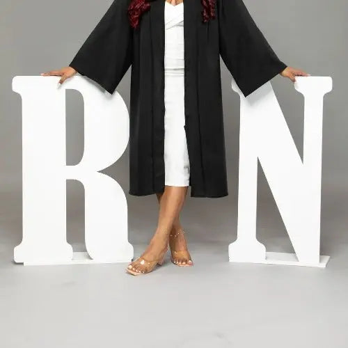 Nurse Graduation Picture Props | RN Graduation Party Ideas - Collage and Wood