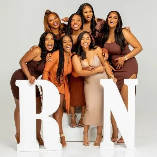 Nurse Graduation Picture Props | RN Graduation Party Ideas - Collage and Wood