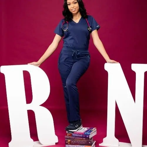 Nurse Graduation Picture Props | RN Graduation Party Ideas - Collage and Wood